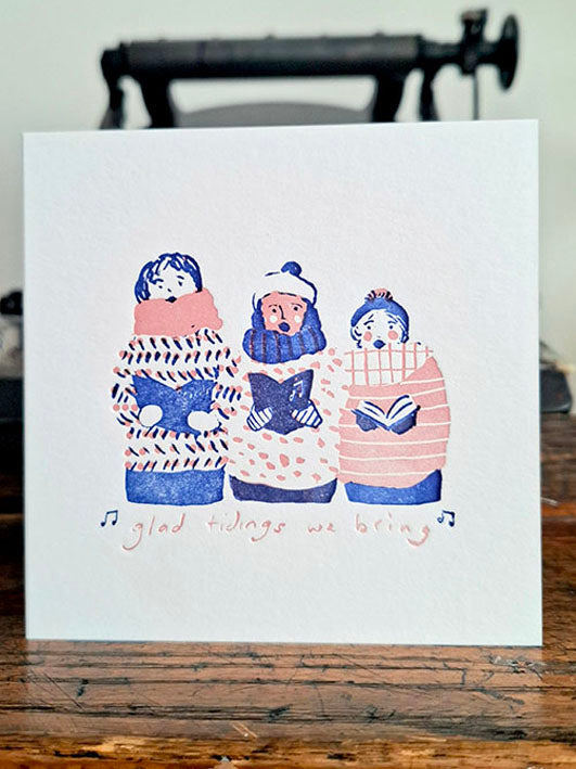 Glad Tidings Letterpress Christmas Card