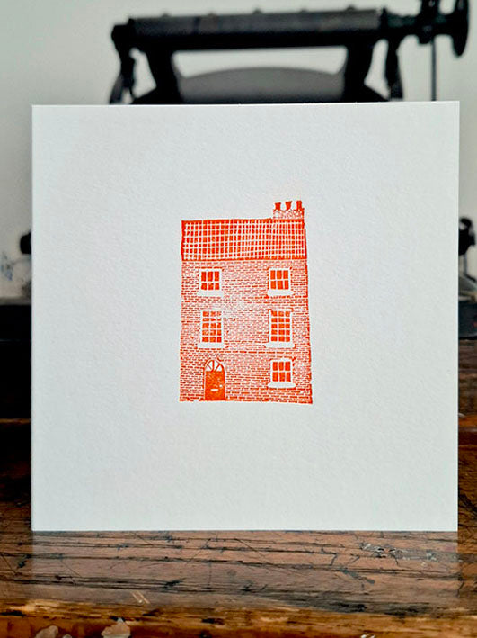 Townhouse Letterpress Greetings Card